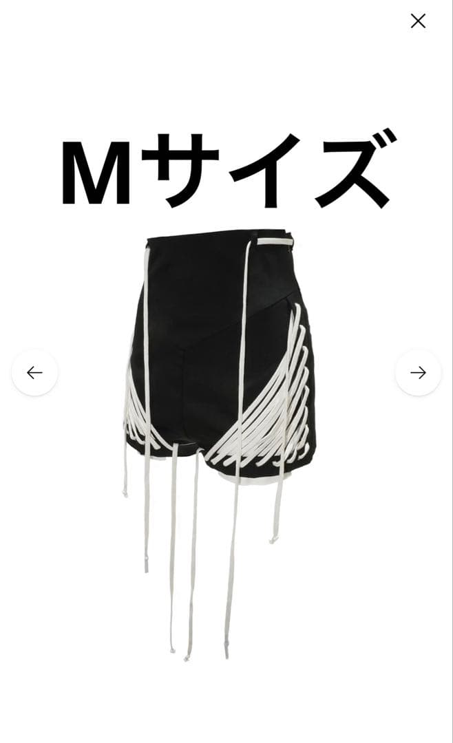 theredthread S lace up shorts Mサイズ