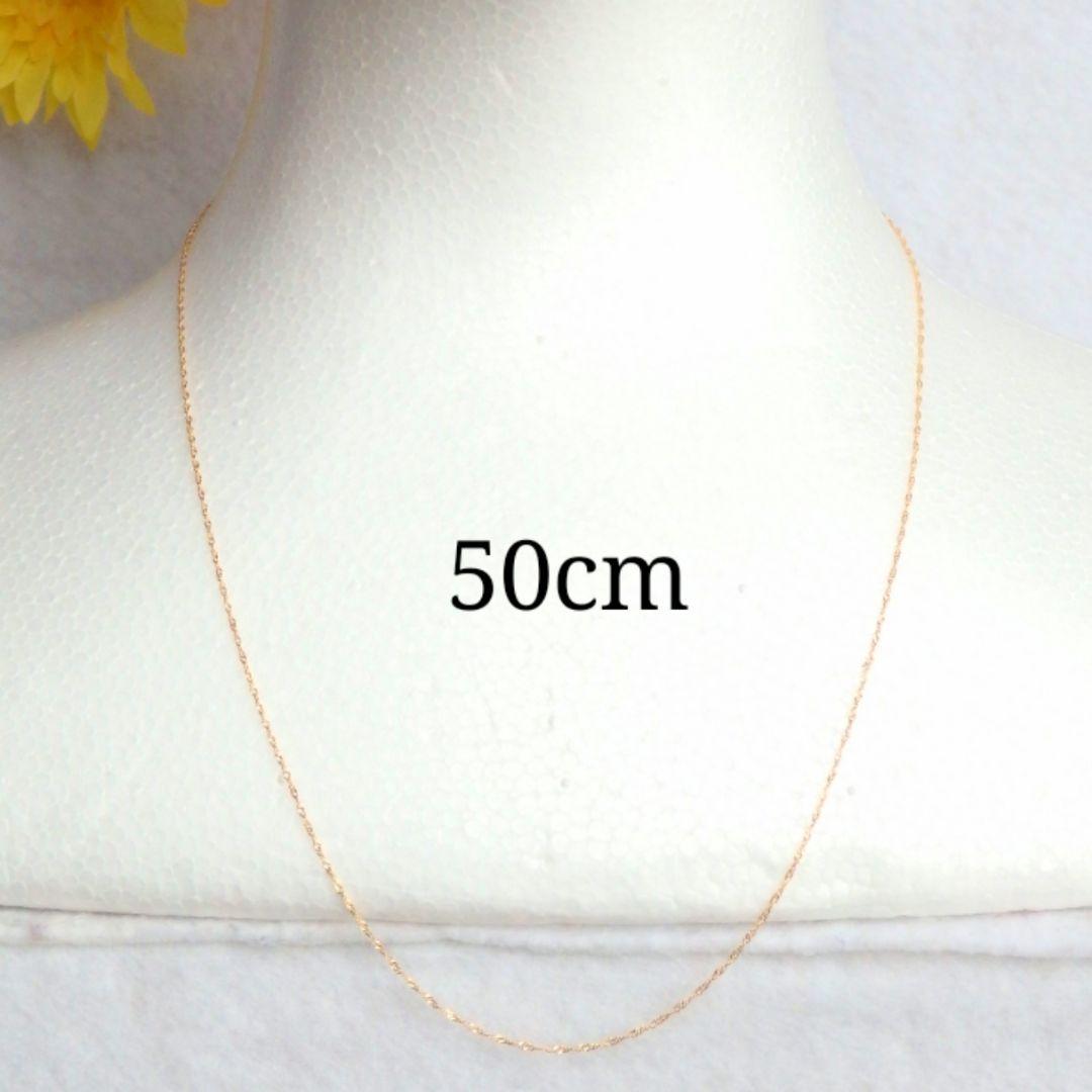 ともちん　k18ネックレス スクリューチェーン 約1㎜幅 つけっぱなし