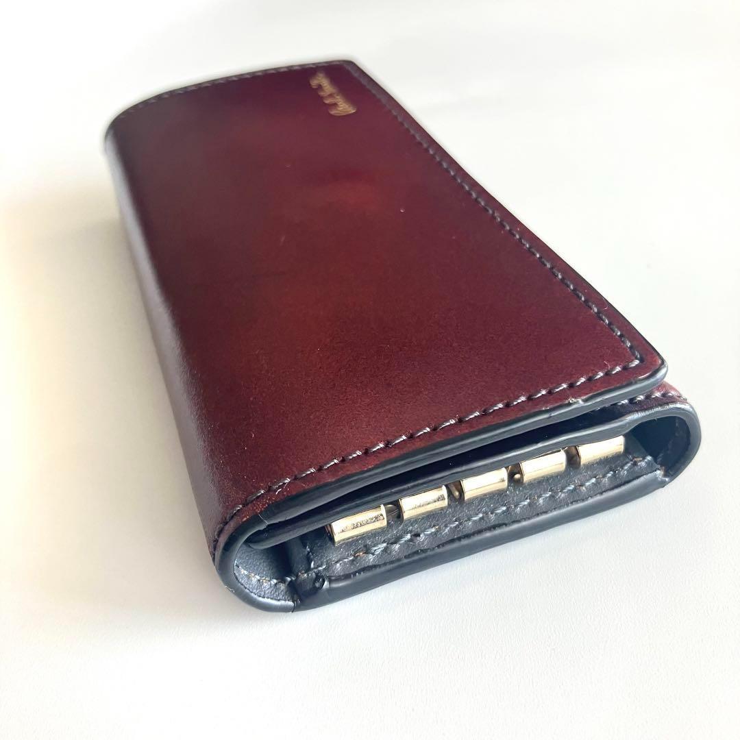 ポールスミス コードバン レザー キーケース 馬革 4連 キーホルダー メンズ
