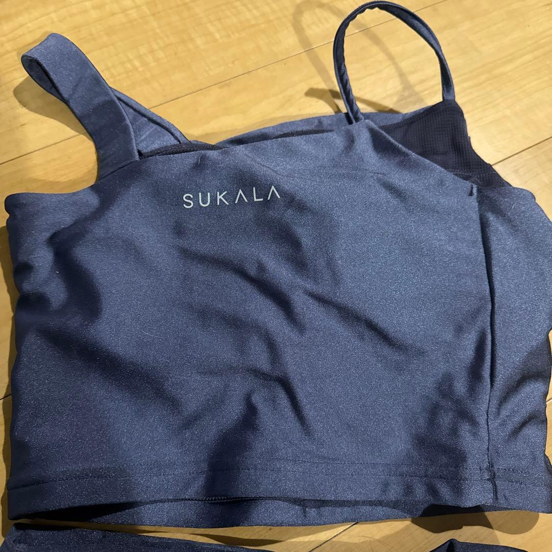 ラバ　今年ダークブルー ヨガウェア セット