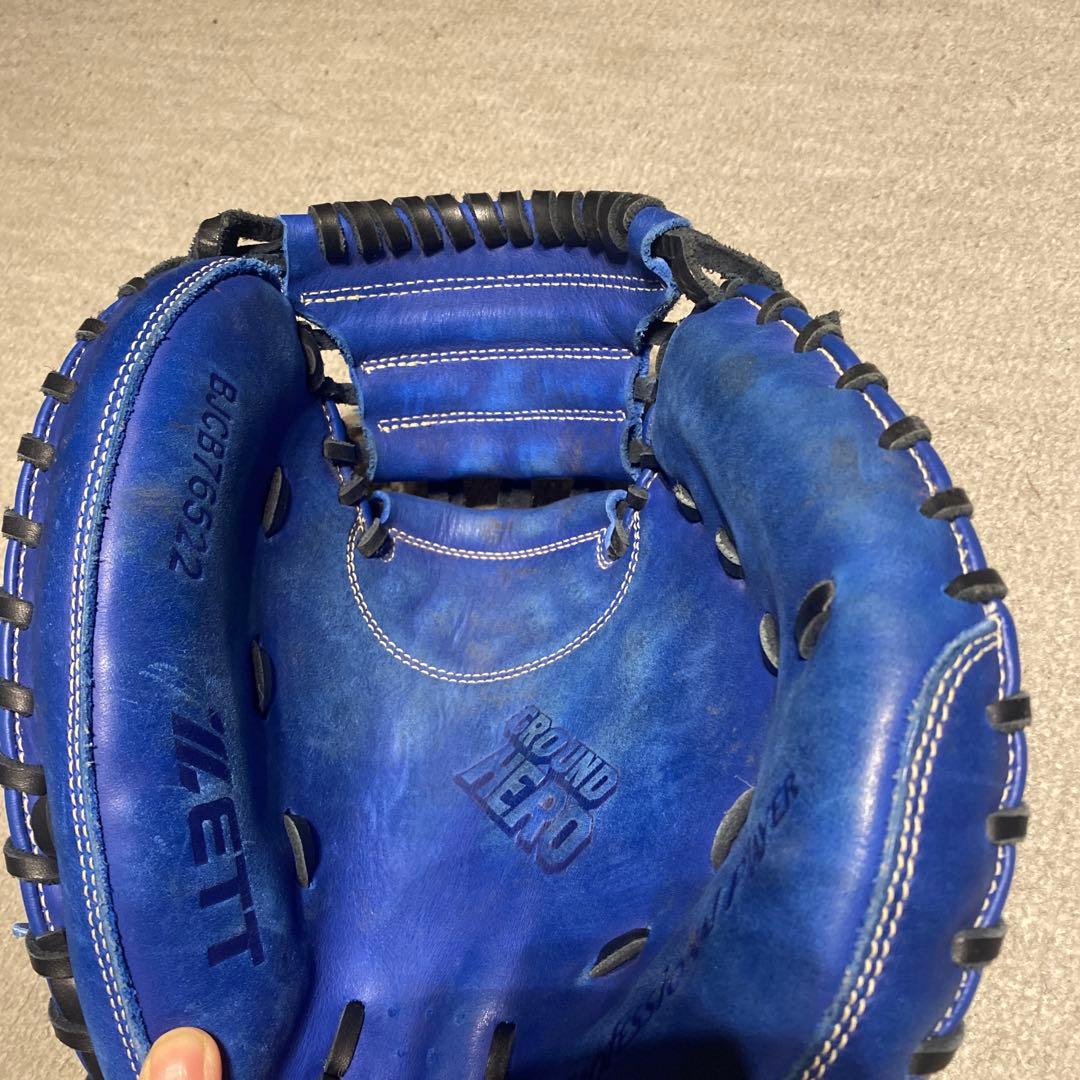 ZETT 少年野球　キャッチーミット　ロイヤルブルー