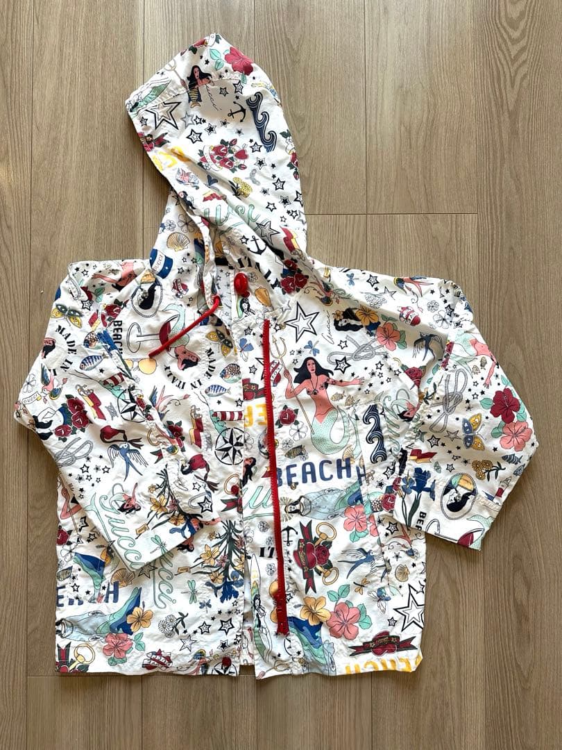 GUCCI ビーチ柄 フード付きジャケット