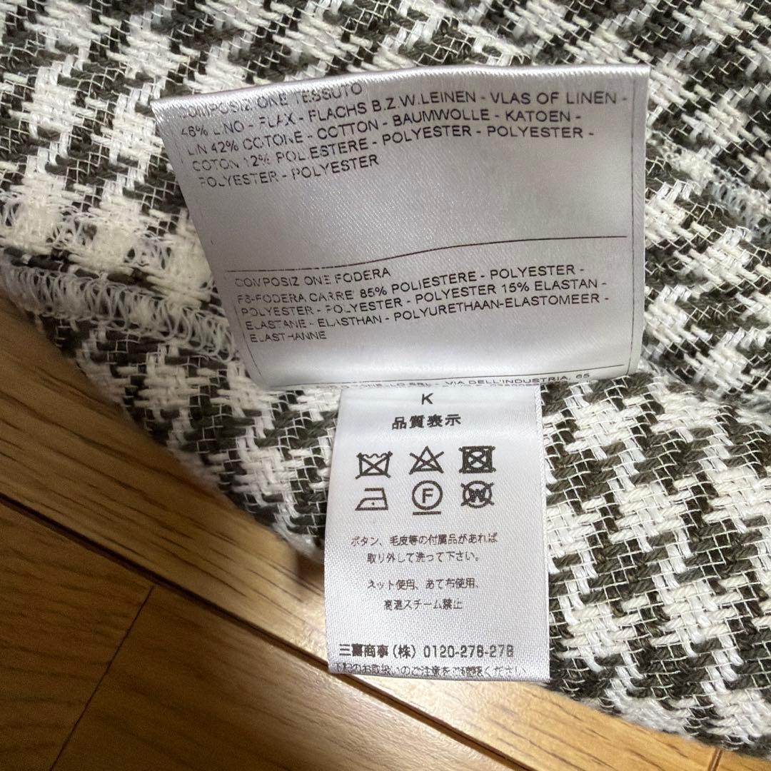 T-JACKET ハウンドトゥース　千鳥格子　ジャケット　アンコン　S
