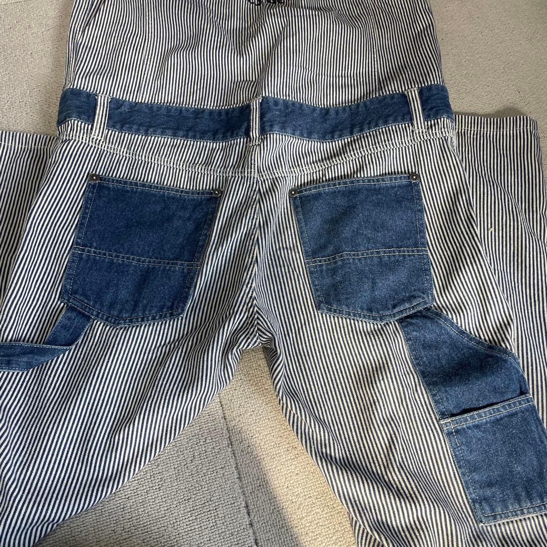 希少　VANSON バンソン　ストライプデニム つなぎ