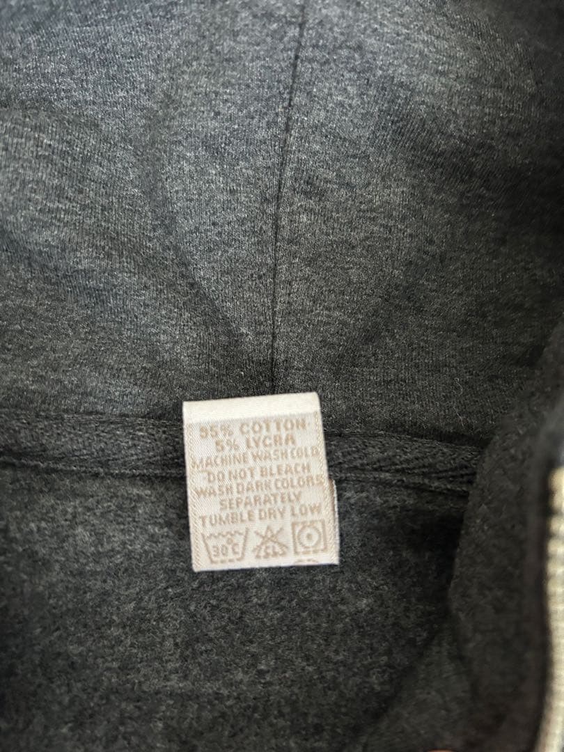 【新品】STUSSY グレージップアップパーカー L