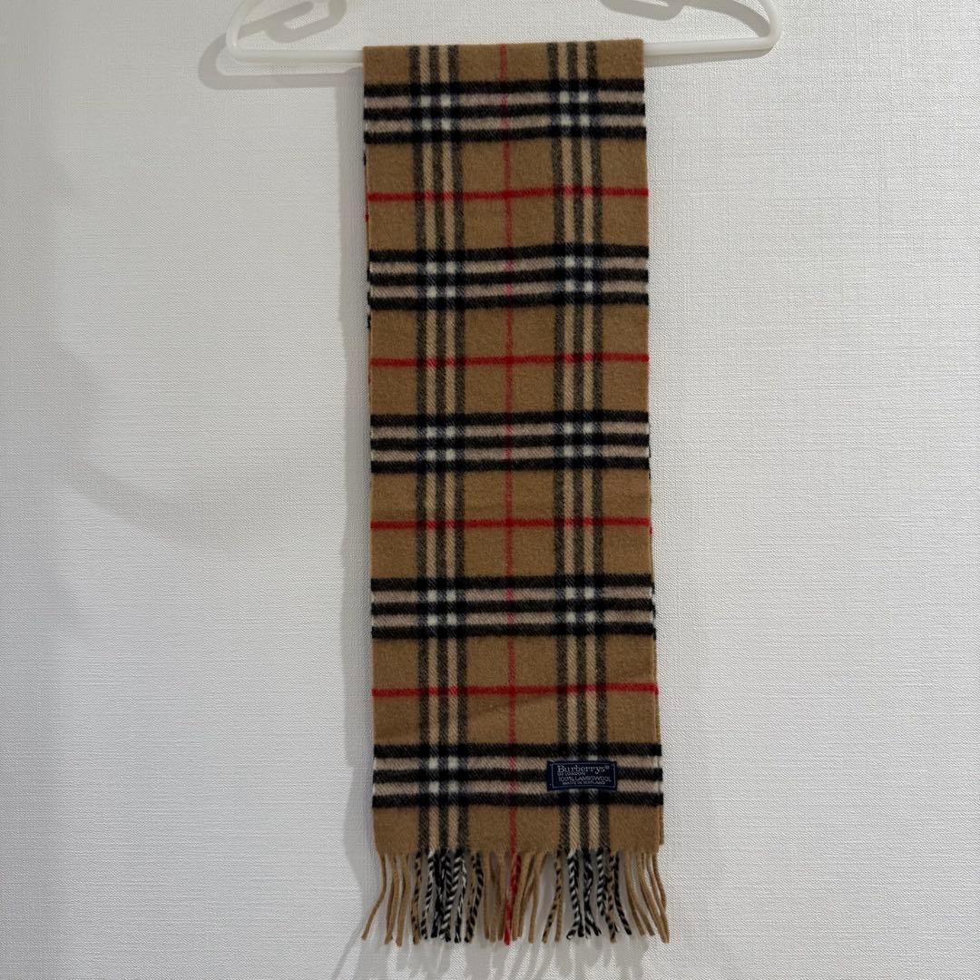 MM様 バーバリー キッズ 冬物小物3点セット チェックマフラー ニット帽 手袋