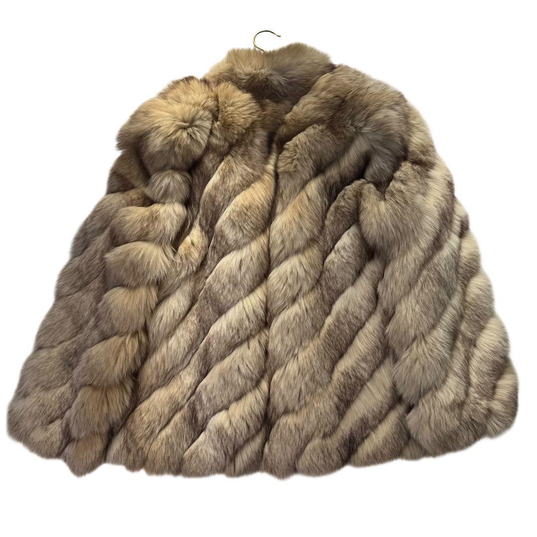 SAGA FOX×ROTINY ブルーフロストフォックス　ファーコート　毛並み◎