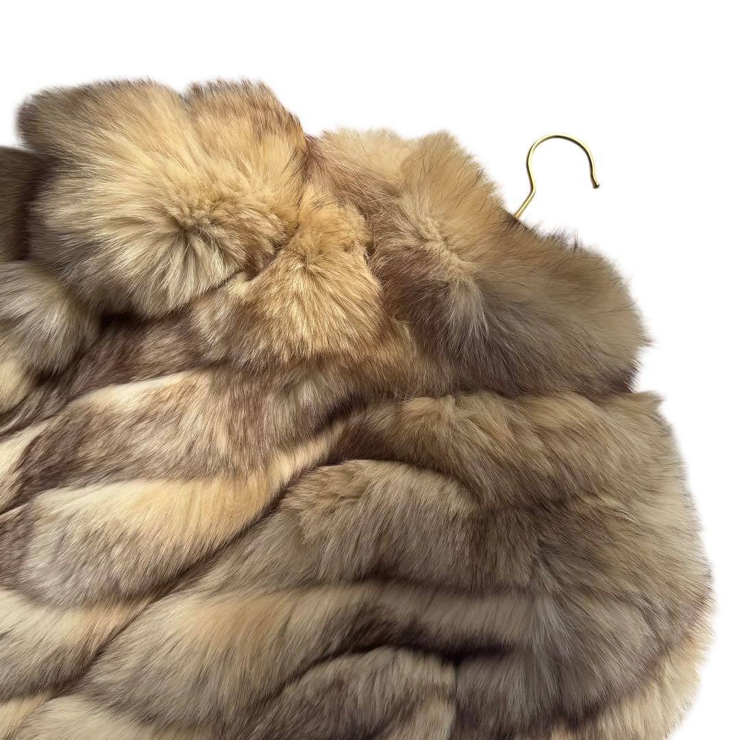 SAGA FOX×ROTINY ブルーフロストフォックス　ファーコート　毛並み◎