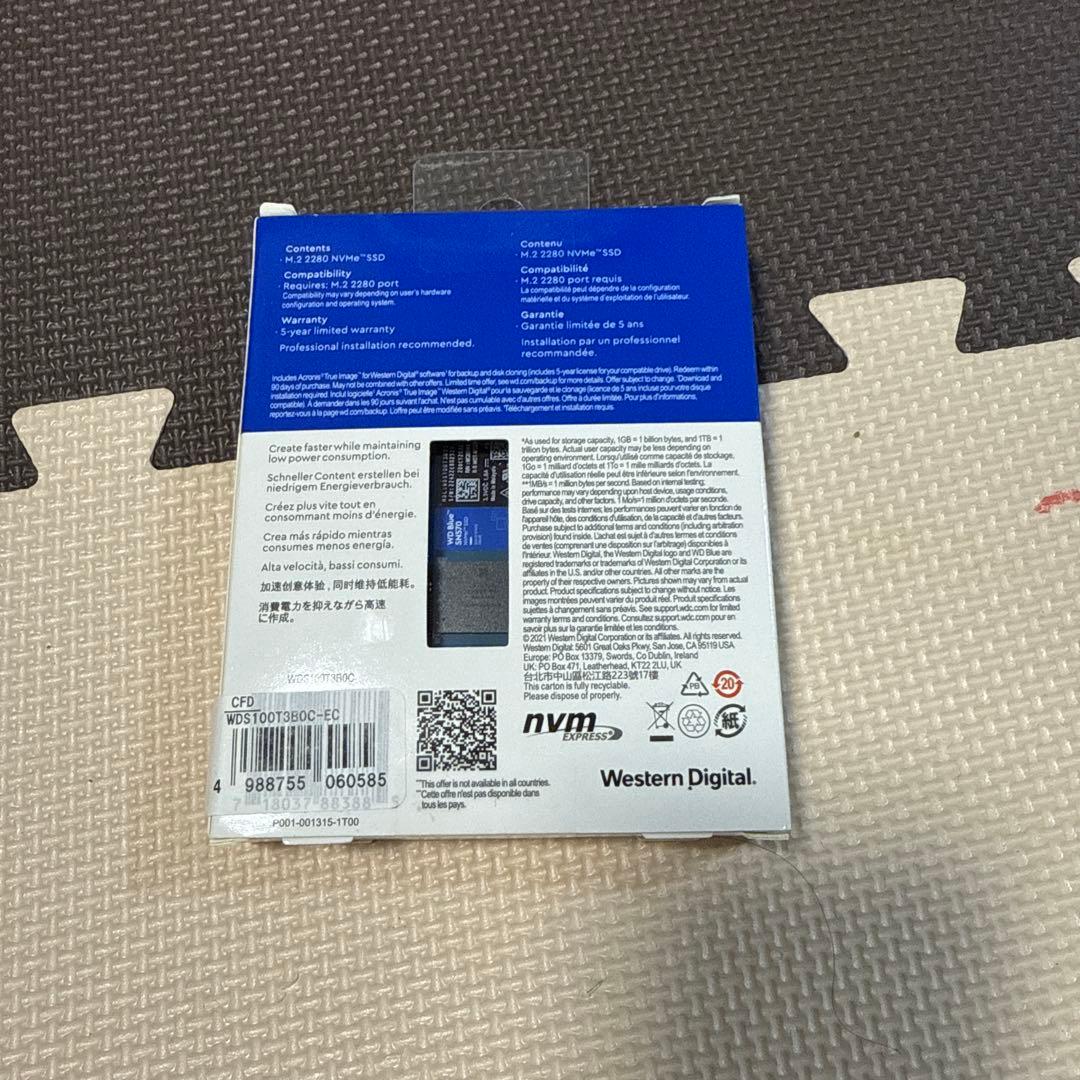 内蔵型SSD WD Blue SN570 1TB NVMe SSD