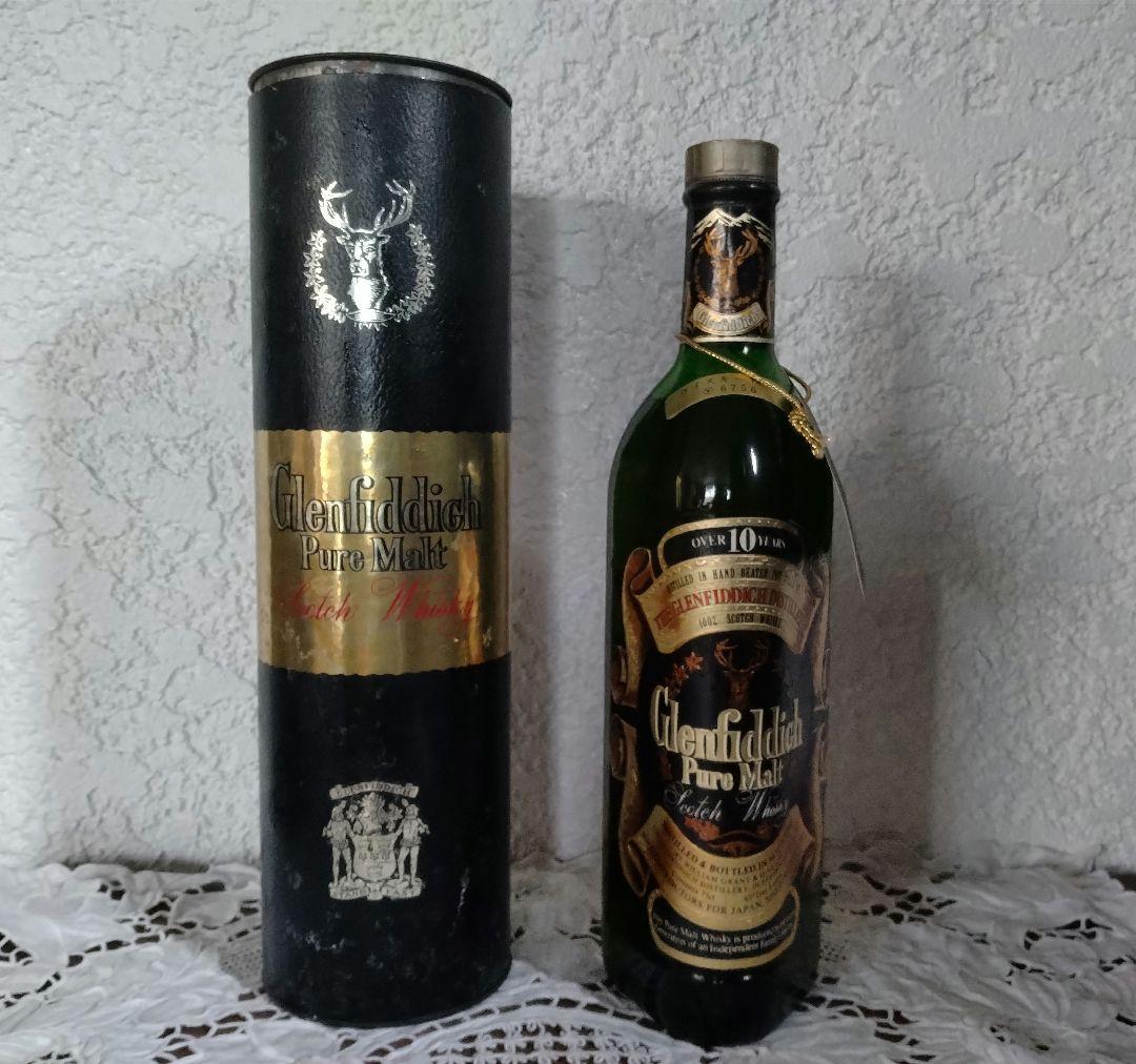 レア！Glenfiddich 10年ピュアモルトウイスキー 760ml