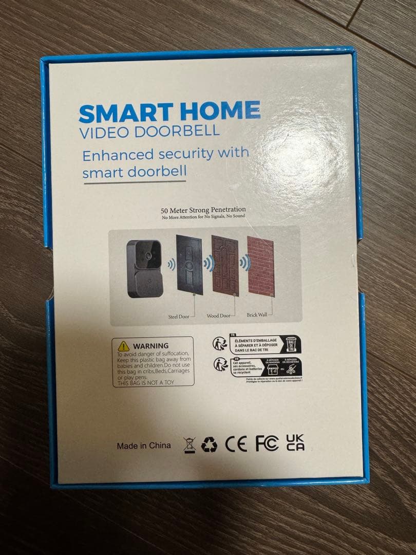 インターホン ワイヤレス 無線 工事不要 4.3インチ　32GB SDカード付き