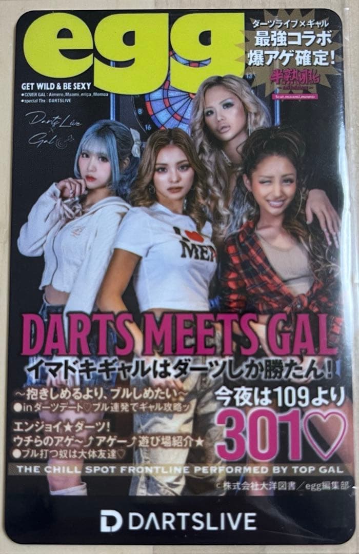DARTS MEETS GAL ダーツライブカード