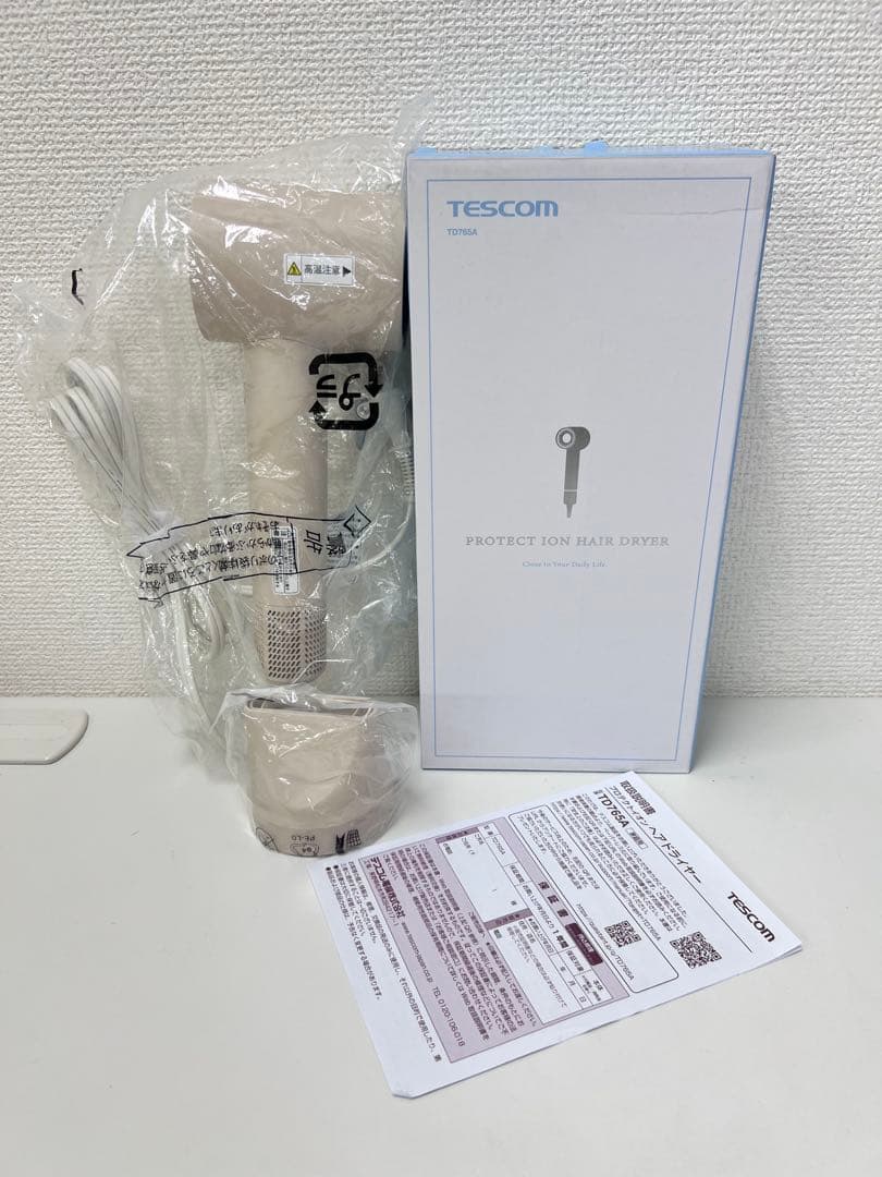 12K2#9 TESCOM ヘアドライヤー TD765Aプロテクトイオン大風量