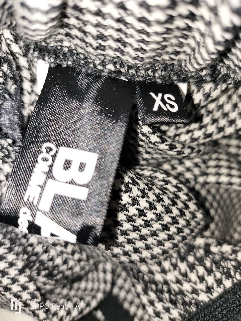 BLACKCOMMEdesGARCONS 千鳥格子柄　かぼちゃパンツ