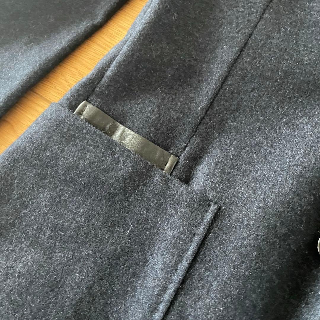 最高級！HERMÈS エルメス テーラードジャケット カシミア イタリア製 紺