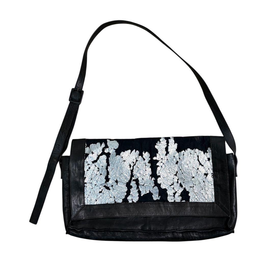 希少 00's Y's RED LABEL 銀箔 ショルダーバッグ