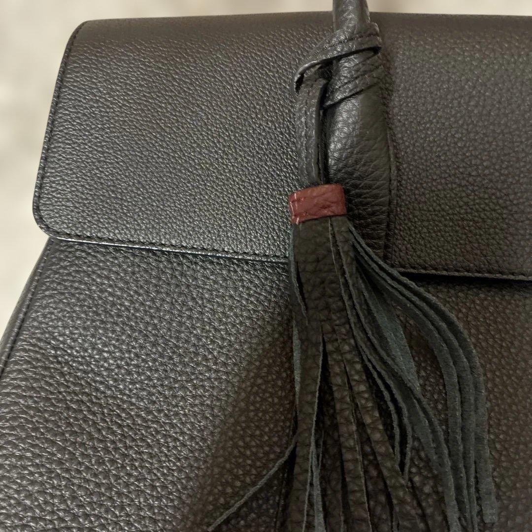 ACATE MESCOLARE トートバッグ　新品同様　タッセル　ブラック