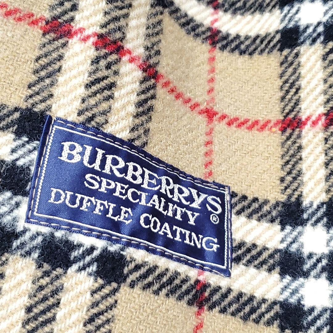 美品✨バーバリー ノバチェック ダッフルコート ロング 英国製 キャメル