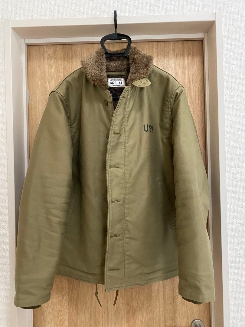 【美品】HOUSTON INC ミリタリージャケット サイズ44