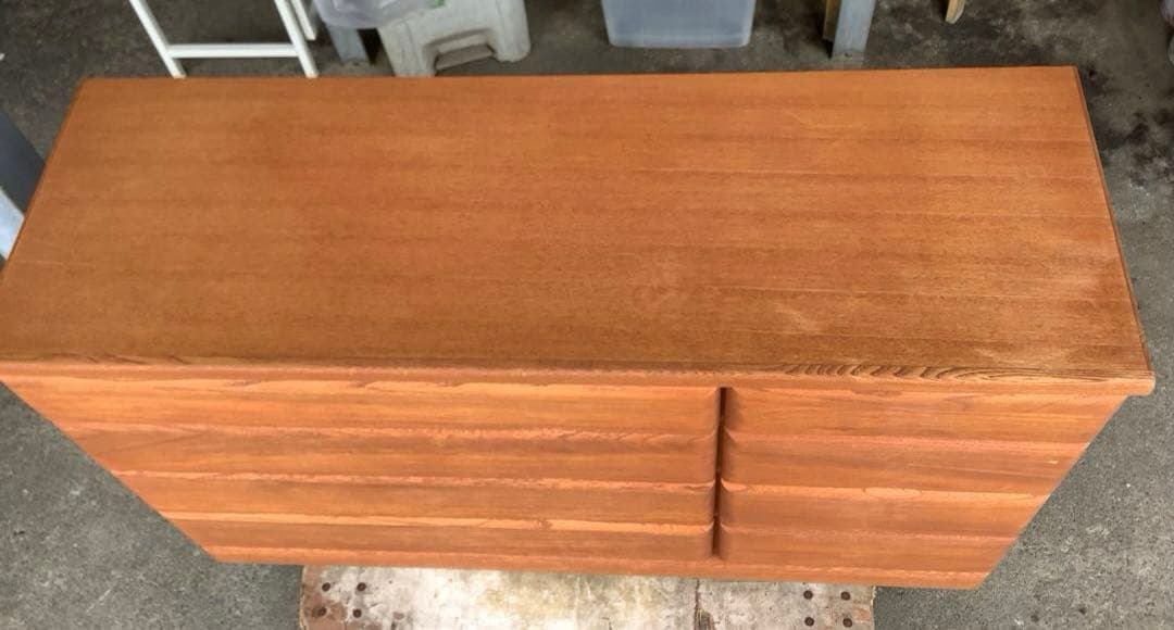 昭和レトロな木製チェスト 4段8杯 ローチェスト KYOWA（★）