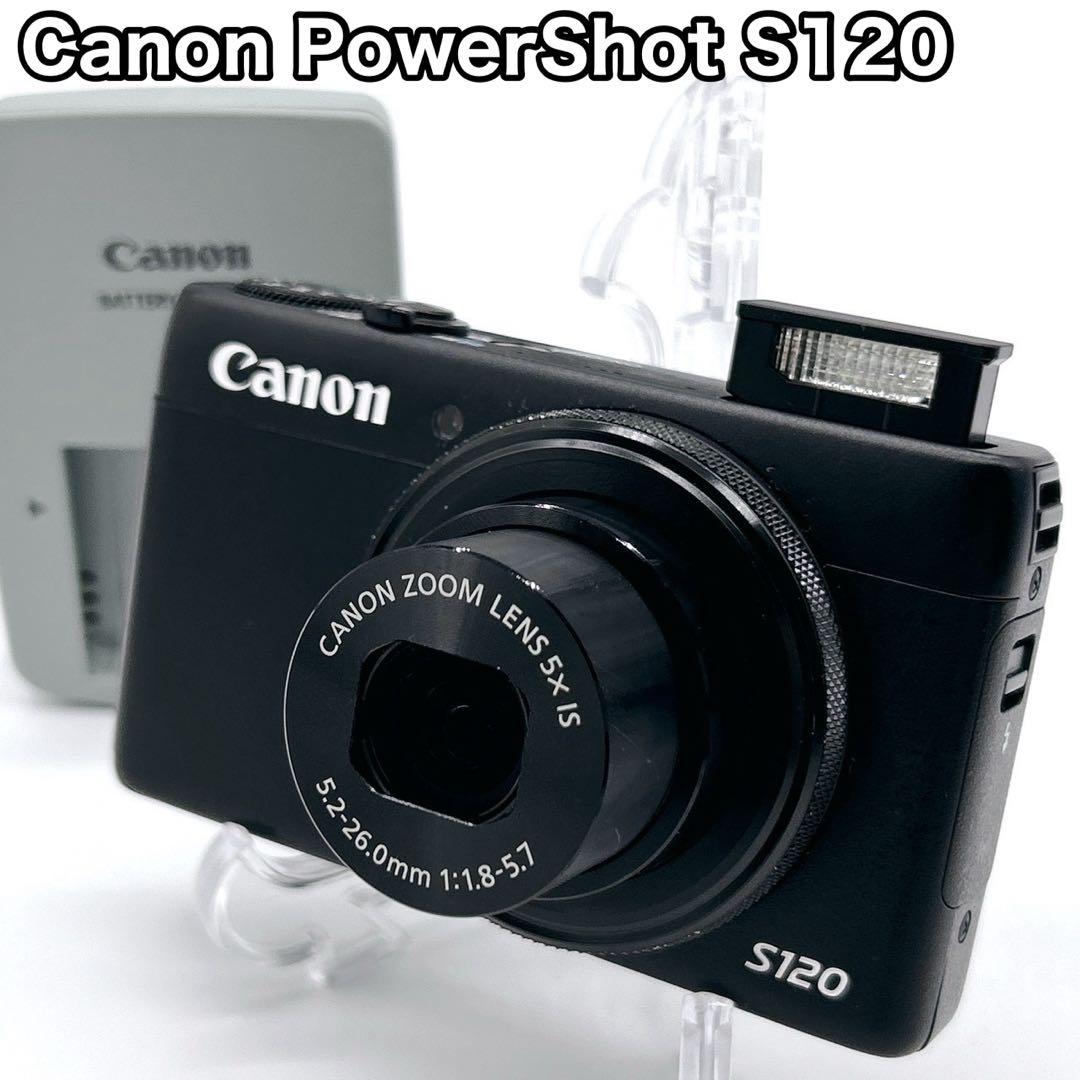 Canon キャノン PowerShot S120 ブラック デジカメ WiFi