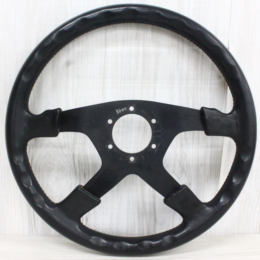 ▲希少 ヴィンテージ MOMO ステアリング モモステ レザー イタリア製 ①
