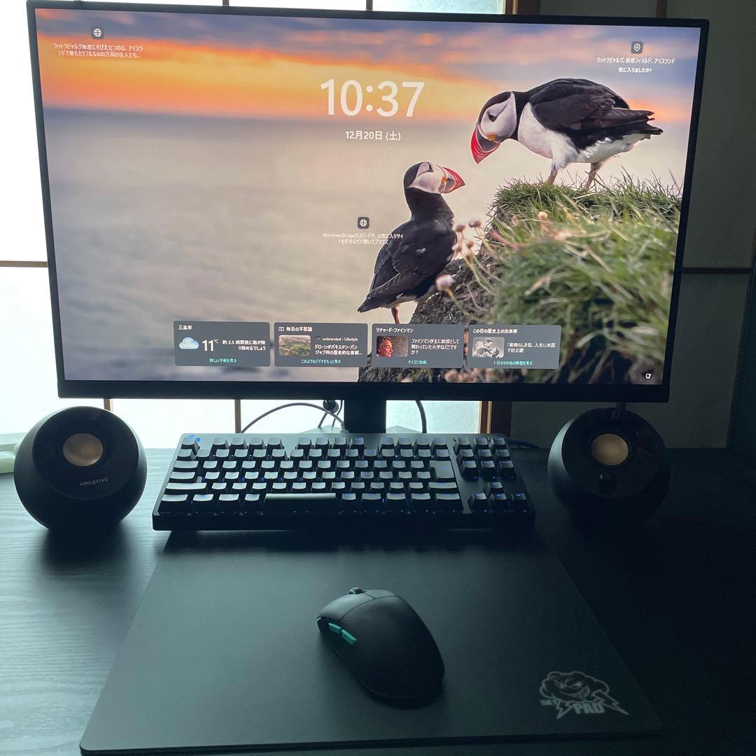 ゲーミングpc周辺機器 モニター キーボード マウス スピーカー　まとめ売り