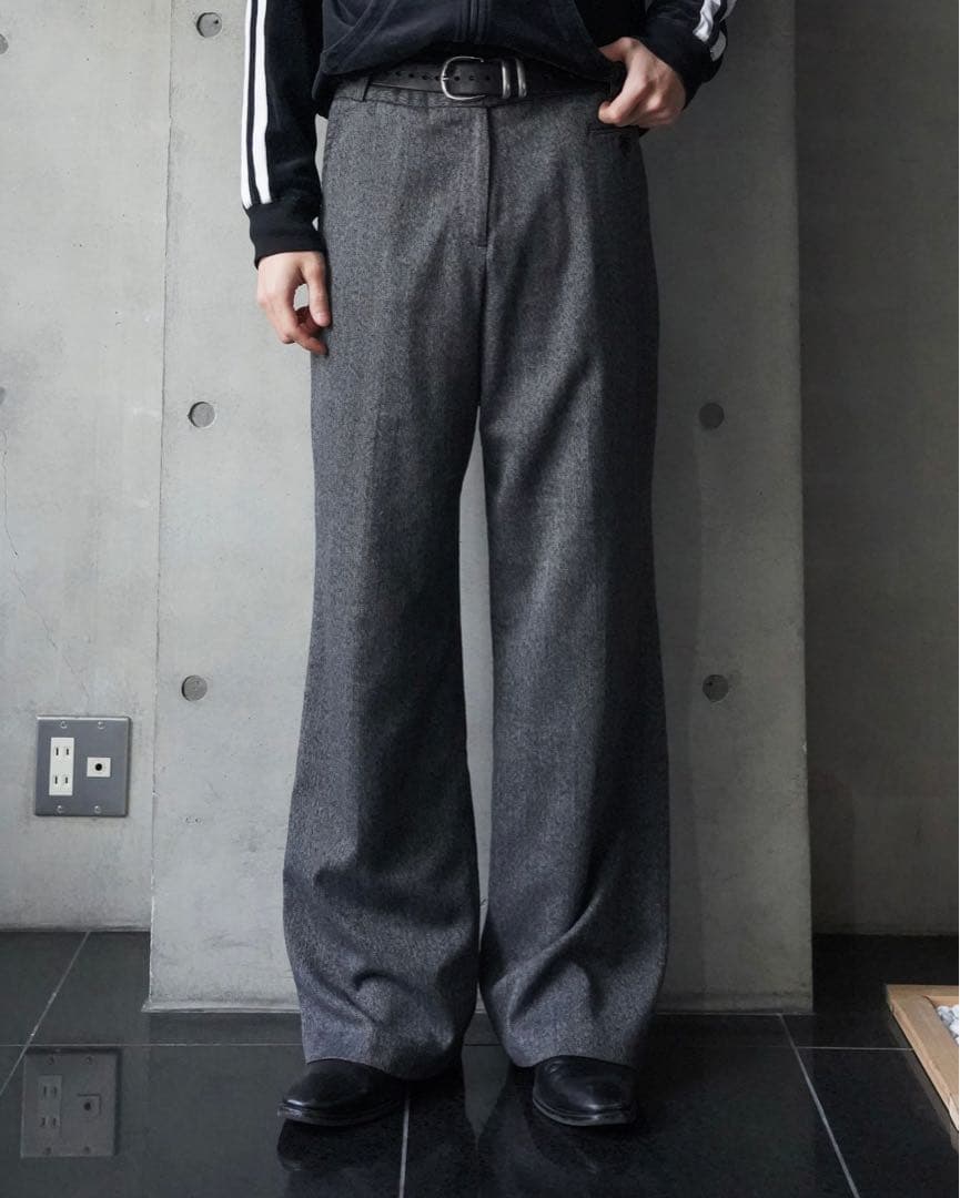 Hype グレー ワイドスラックス