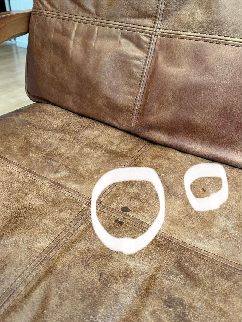 wtw ソファ TISMO 本革 レザー ダブルティー