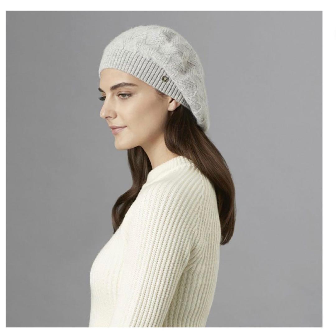 【マッキー様】　ヘレンカミンスキー　カシミヤ　ベレー帽　グレー