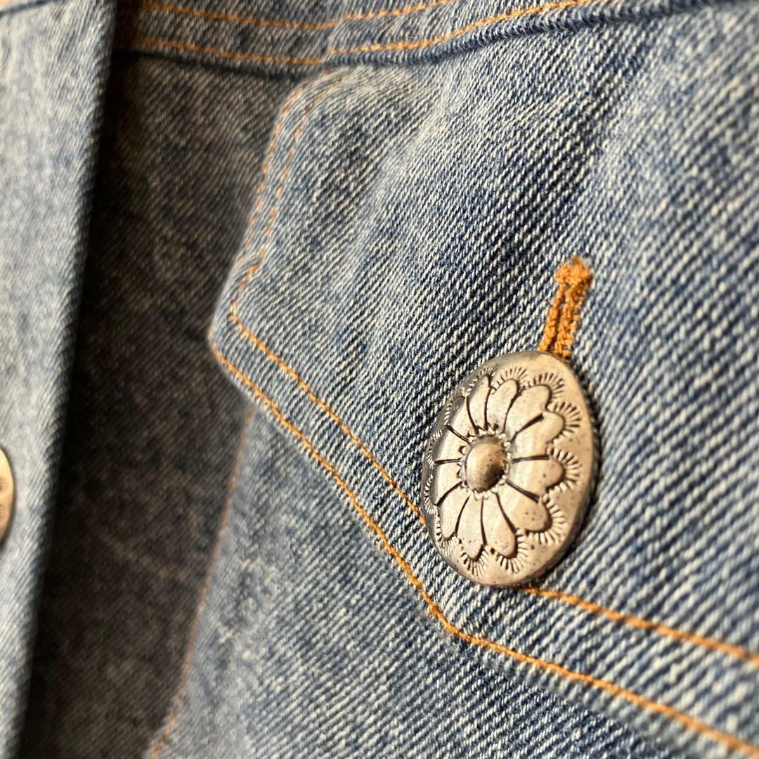 SUMI STYLE ドッキングデニムジャケット ゴブラン織　アニマル　柄