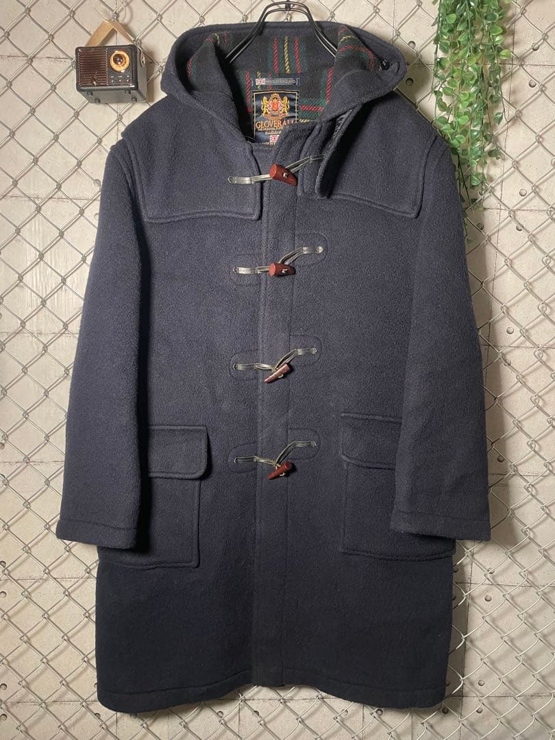 90s Gloverall グローバーオール ダッフルコート 裏地チェック XL