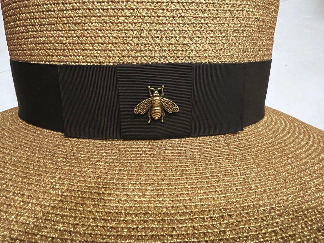 グッチ　ラメファブリックパピエハット