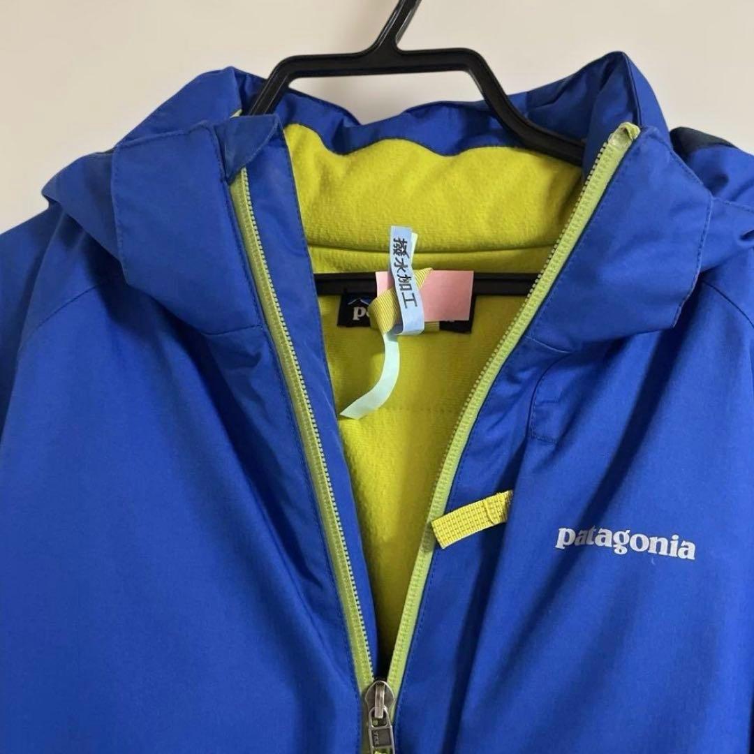 【美品　撥水加工済】　パタゴニア　ボーイズ　M スキー　スノーボード　ウェア