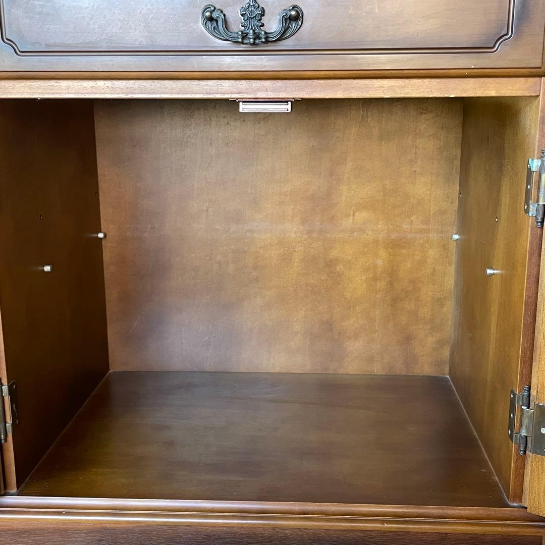 【希少】カリモク コロニアル ライティングビューロー デスク チェスト 木製