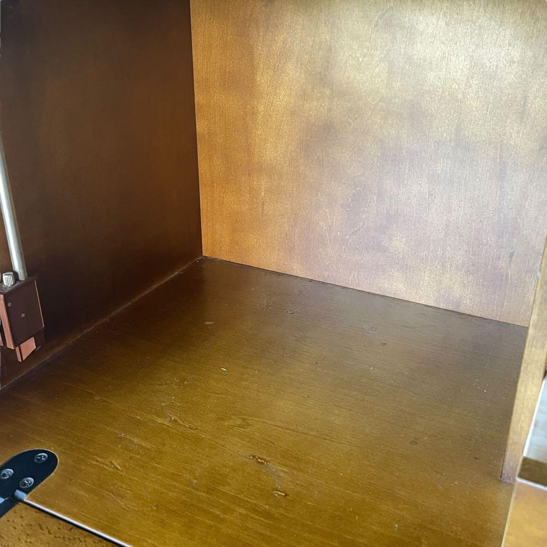 【希少】カリモク コロニアル ライティングビューロー デスク チェスト 木製