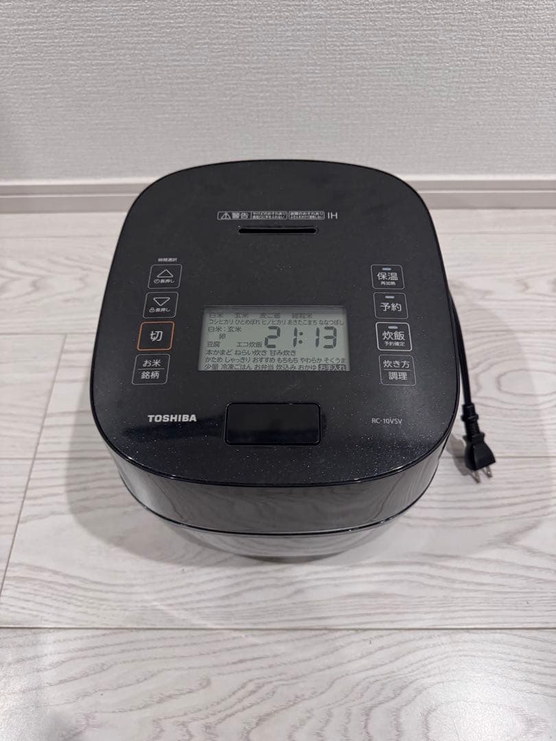TOSHIBA RC-10VSV 炎匠炊き グランブラック （ジャンク品）