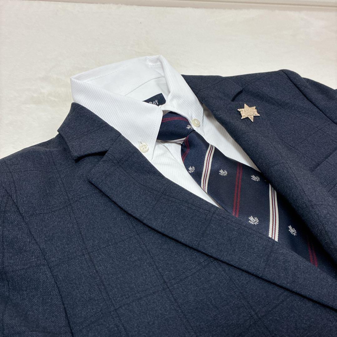 極美品✨️160 フォーマル 5点 卒業式 卒服 ネイビー 男の子 セット