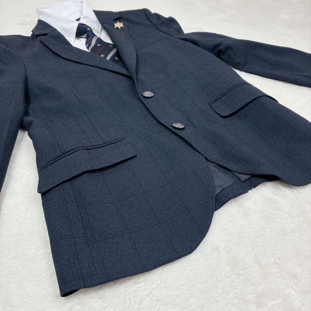 極美品✨️160 フォーマル 5点 卒業式 卒服 ネイビー 男の子 セット