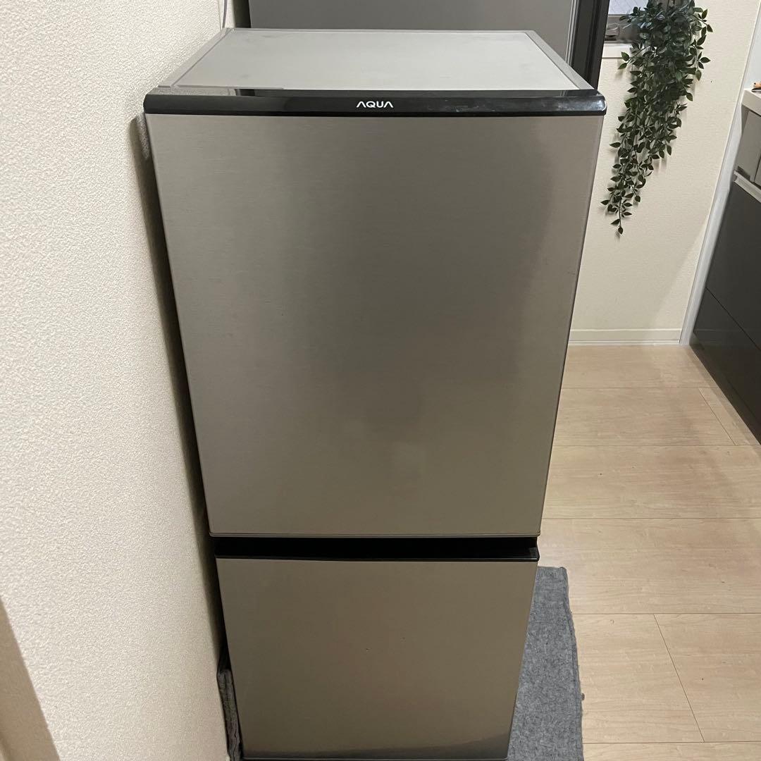 〈送料無料〉アクア ノンフロン冷凍冷蔵庫 AQR-J13H(S) 2019年製