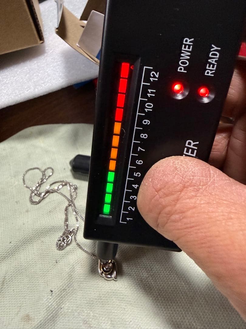 pt850レディースネックレス&ダイヤモンドトップ中古