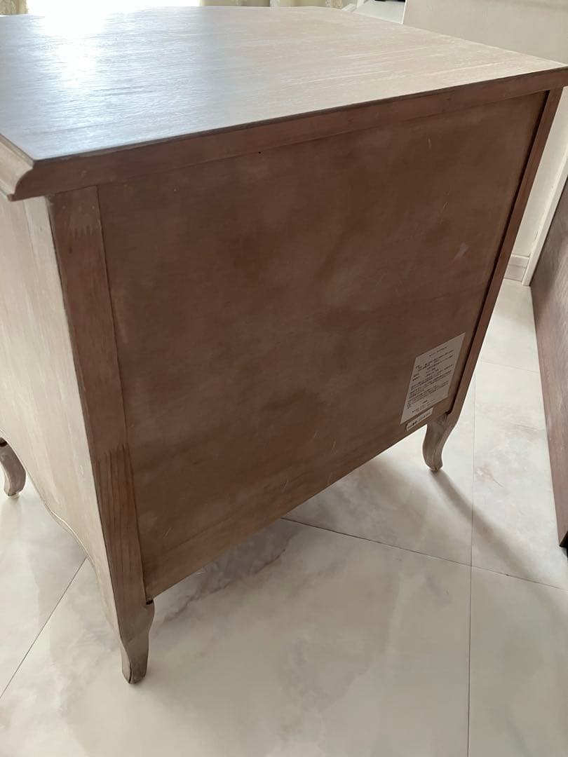 木製 3段 チェスト シャビーシック