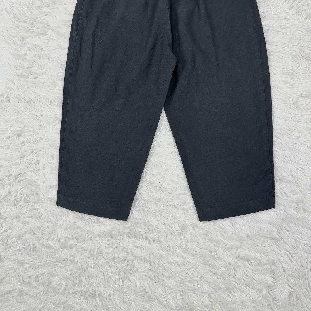 24ss美品✨ かぐれ コットンリネンラミーサルエルパンツ フリーサイズ 黒