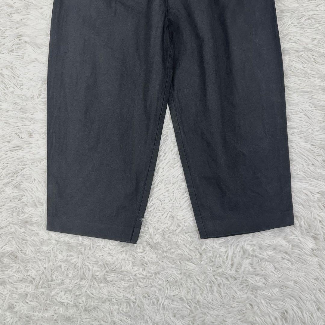24ss美品✨ かぐれ コットンリネンラミーサルエルパンツ フリーサイズ 黒