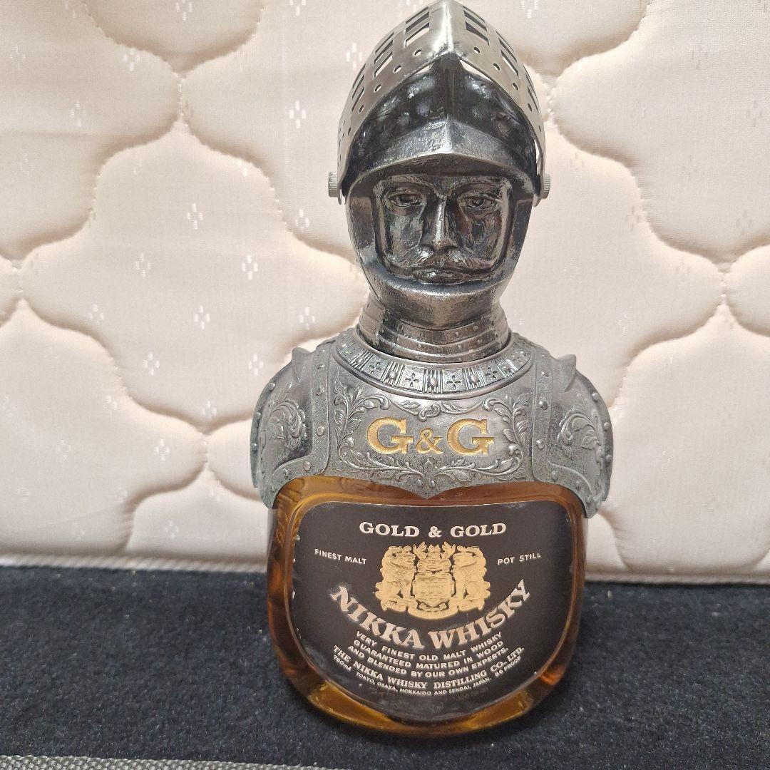 最終値下げ　未開栓ニッカウイスキー　gold&gold　騎士　レトロ　古酒　希少