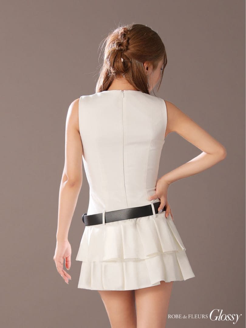 ブラック4307ローブドフルールグロッシー　AngelRSugar キャバドレス