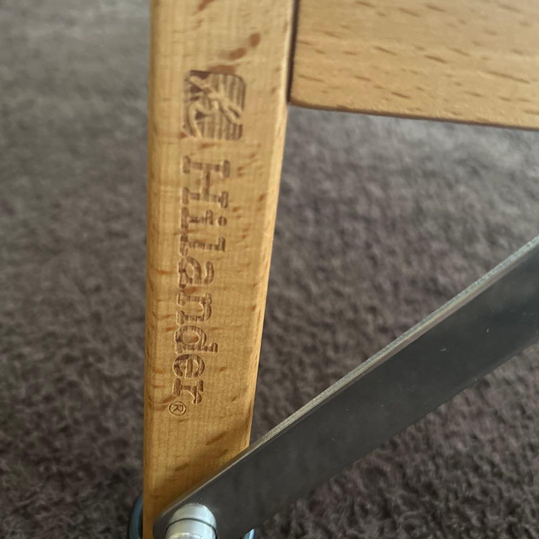 【2脚】ハイランダーHilander　ローチェア　レッド　ウッドフレームチェア