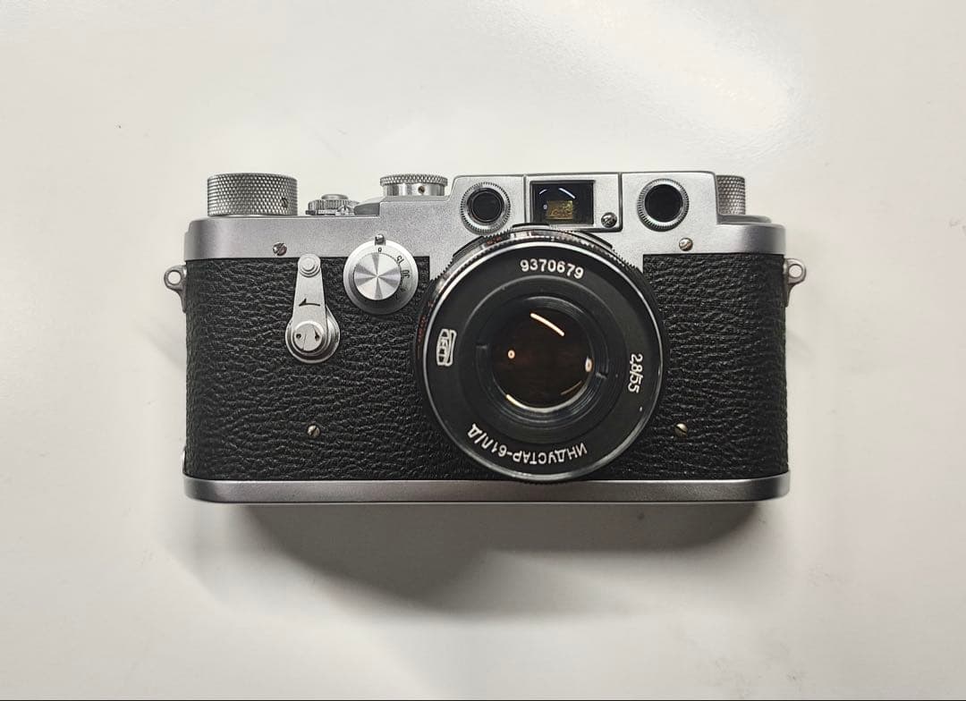 Leotax tv + industar 61 55mm F2.8 レンズ付