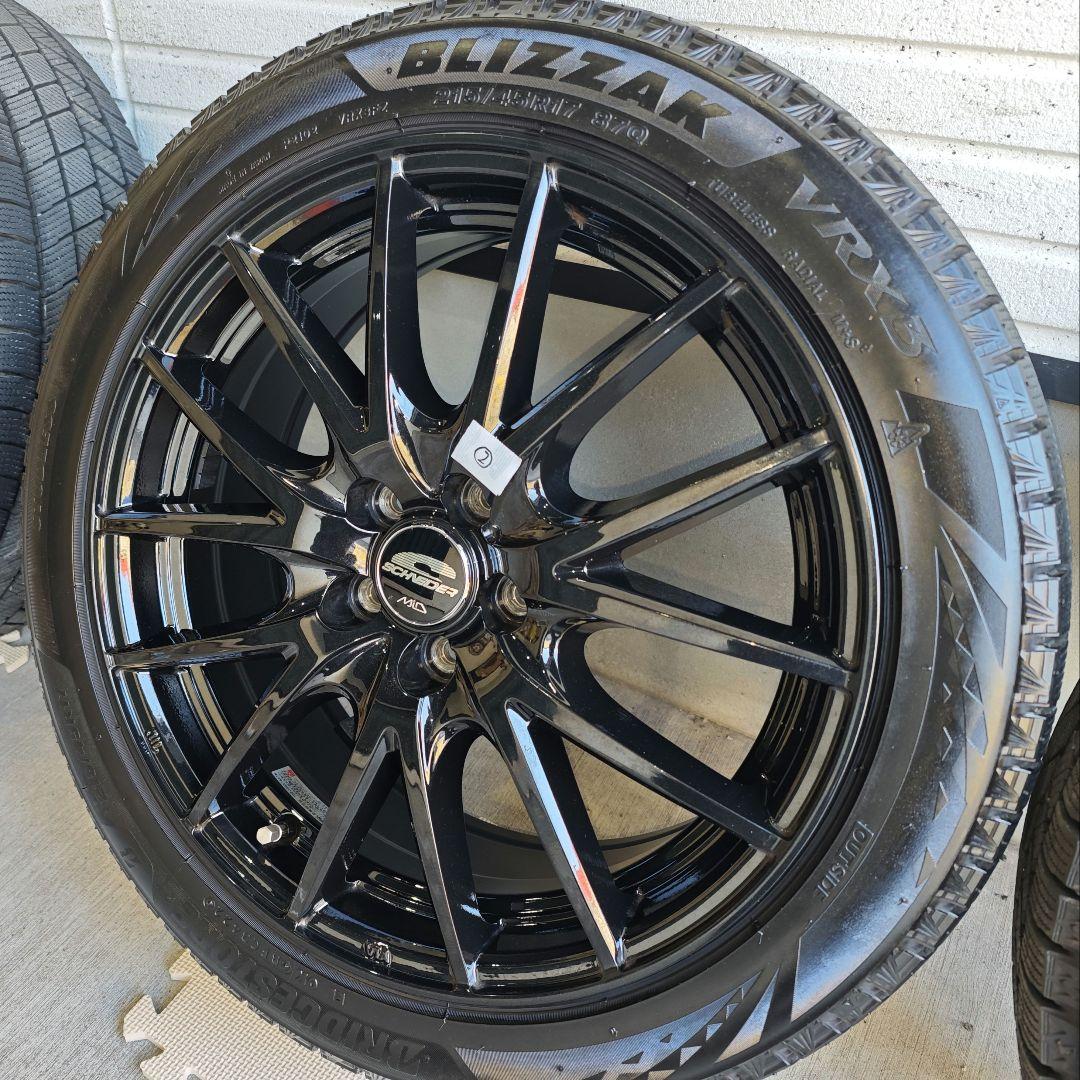 215/45R17 GR86 スタッドレス BLIZZAK VRX3 9.5部山