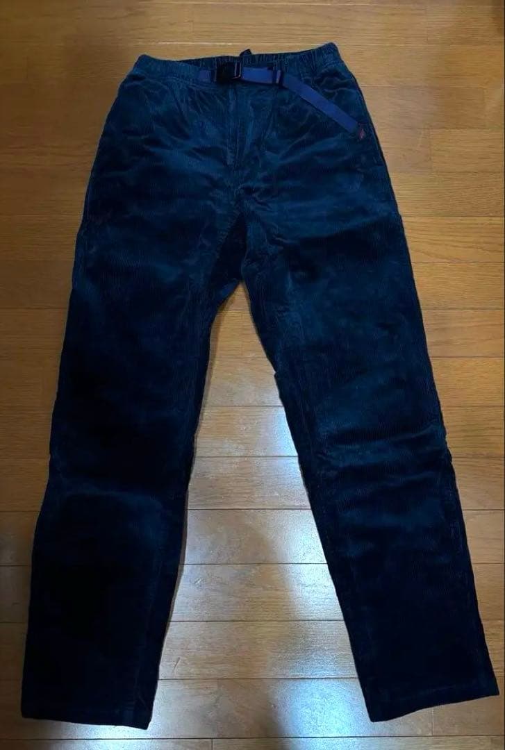 【新品/定価1.5万】Gramicci コーデュロイパンツ S ネイビー 希少